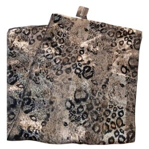 NWT Bon Worth Animal Print Scarf Gold Shimmer